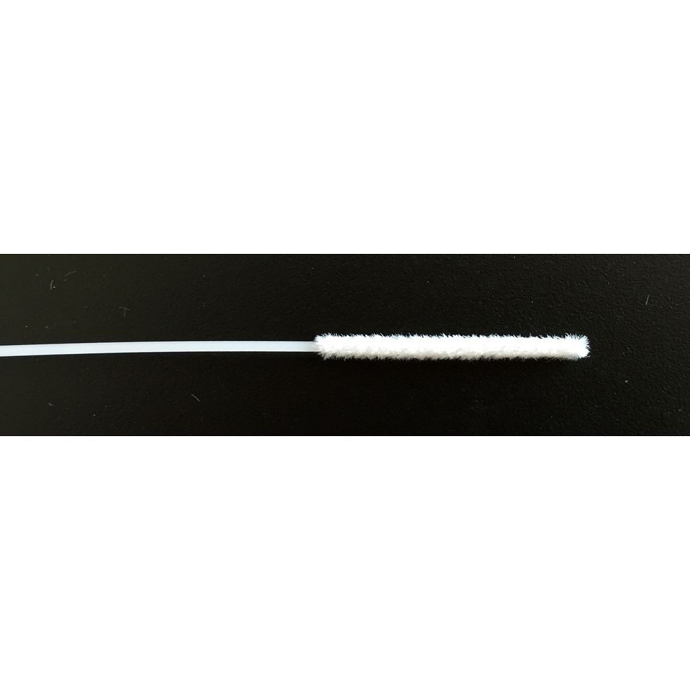 Ecouvillons secs floqués stériles pour prélèvements nasopharyngés tige sécable en plastique / tête en nylon floqué