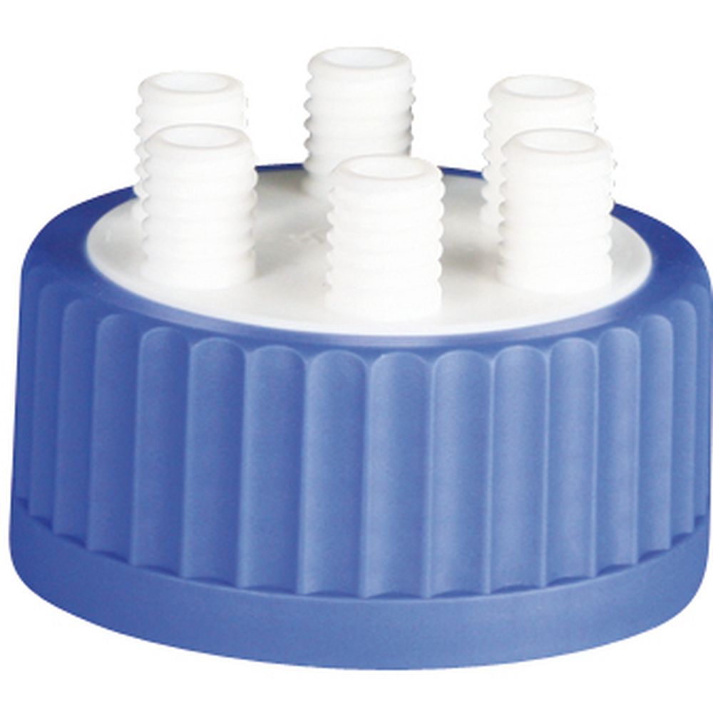 Bouchons distributeurs GLS80&nbspen PP ports multiples en PTFE
