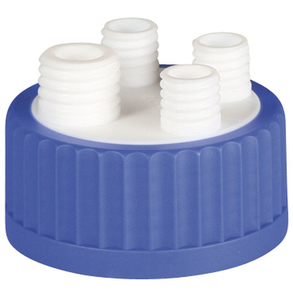 Bouchons distributeurs GLS80&nbspen PP ports multiples en PTFE