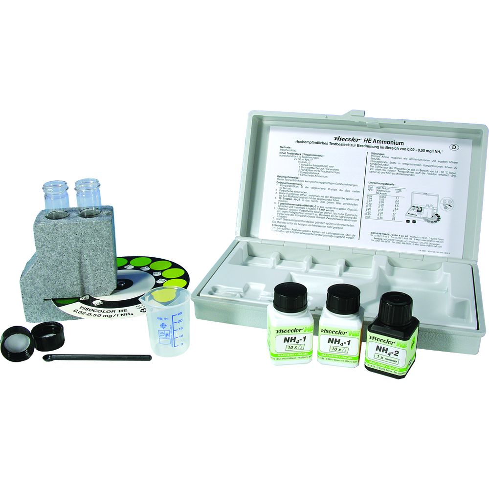Kit haute sensibilité d'analyse du Chlore (faible) par comparateur colorimétrique visuel