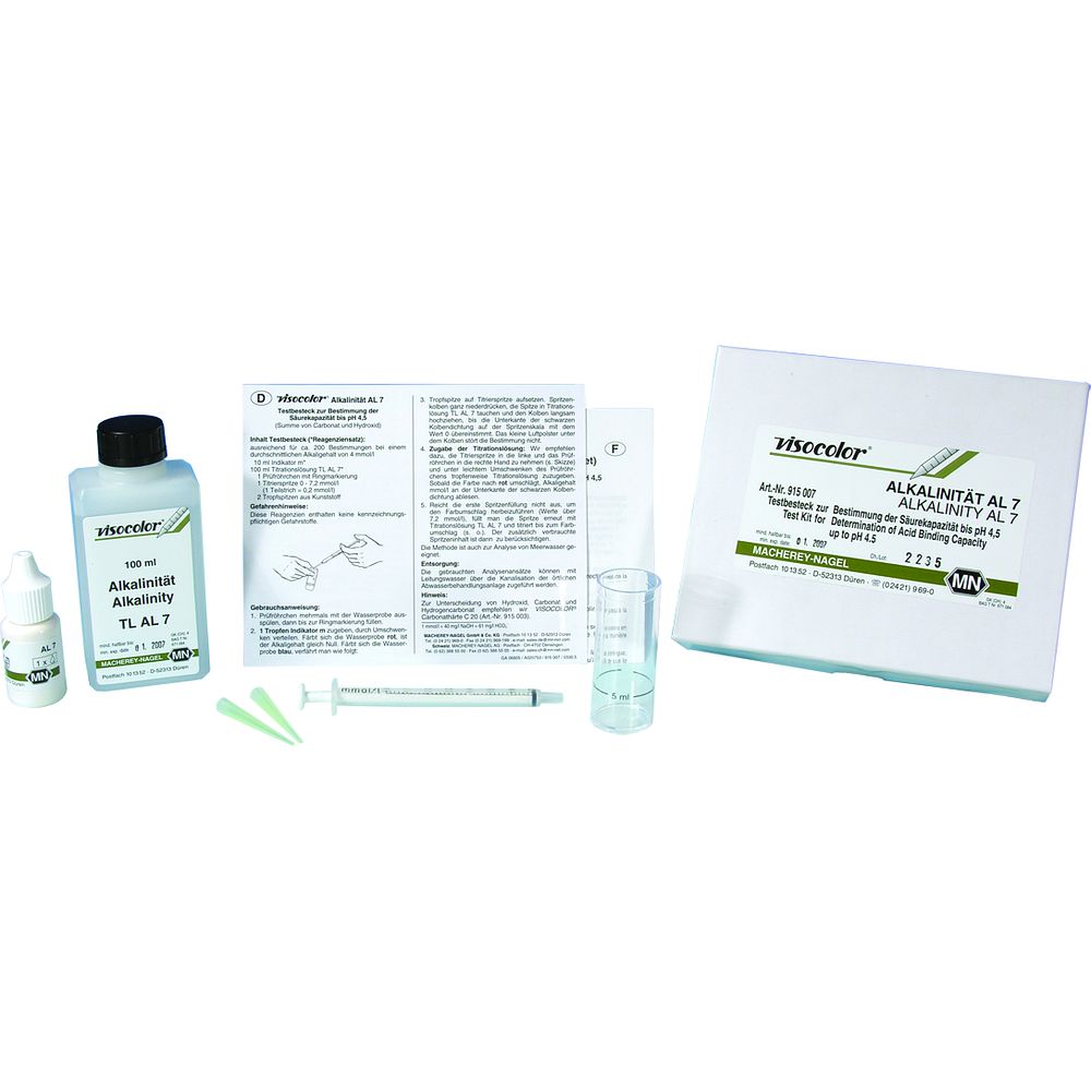 Coffret d'analyse du Chlorure dans l'eau par titrimétrie
