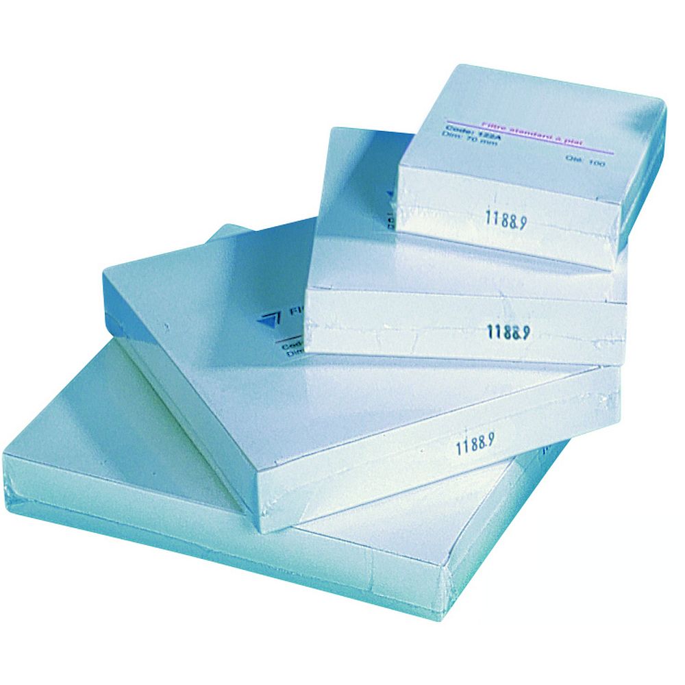 Papiers-filtres quantitatifs plissés, sans cendre