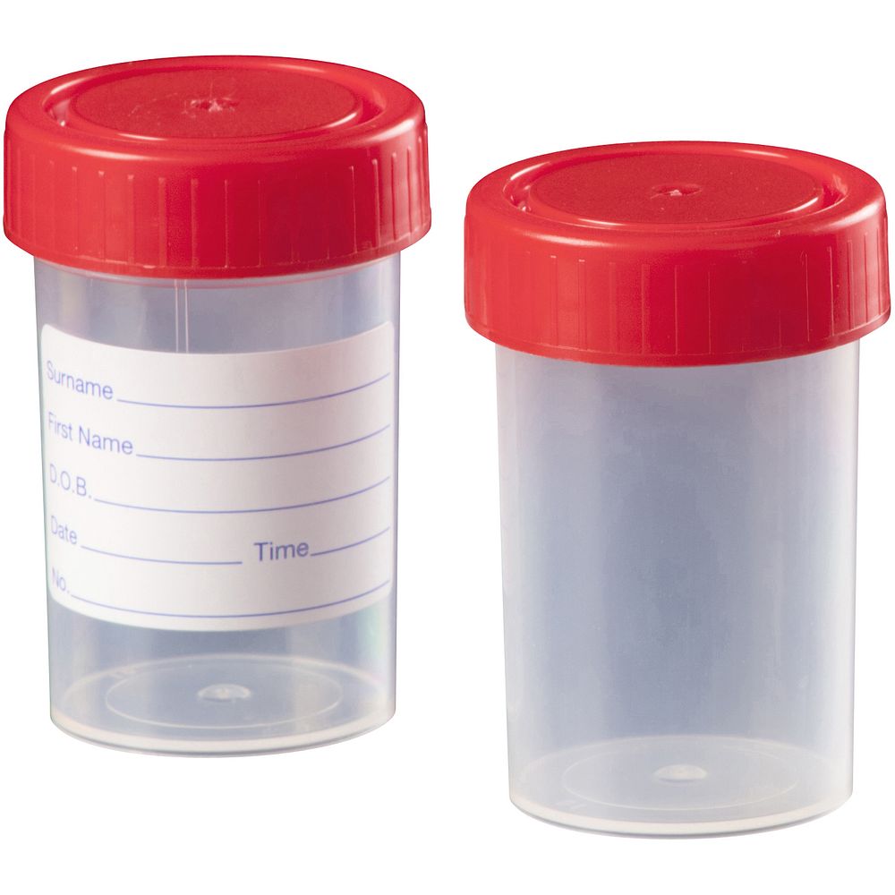 Flacons de prélèvement 30 à 200&nbspml en polypropylène