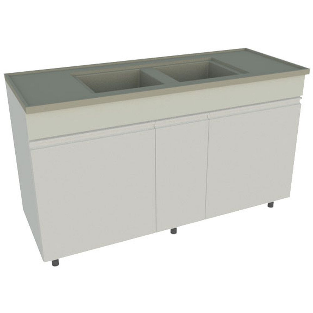 Laveries sur meuble - cuve monobloc en polypropylène