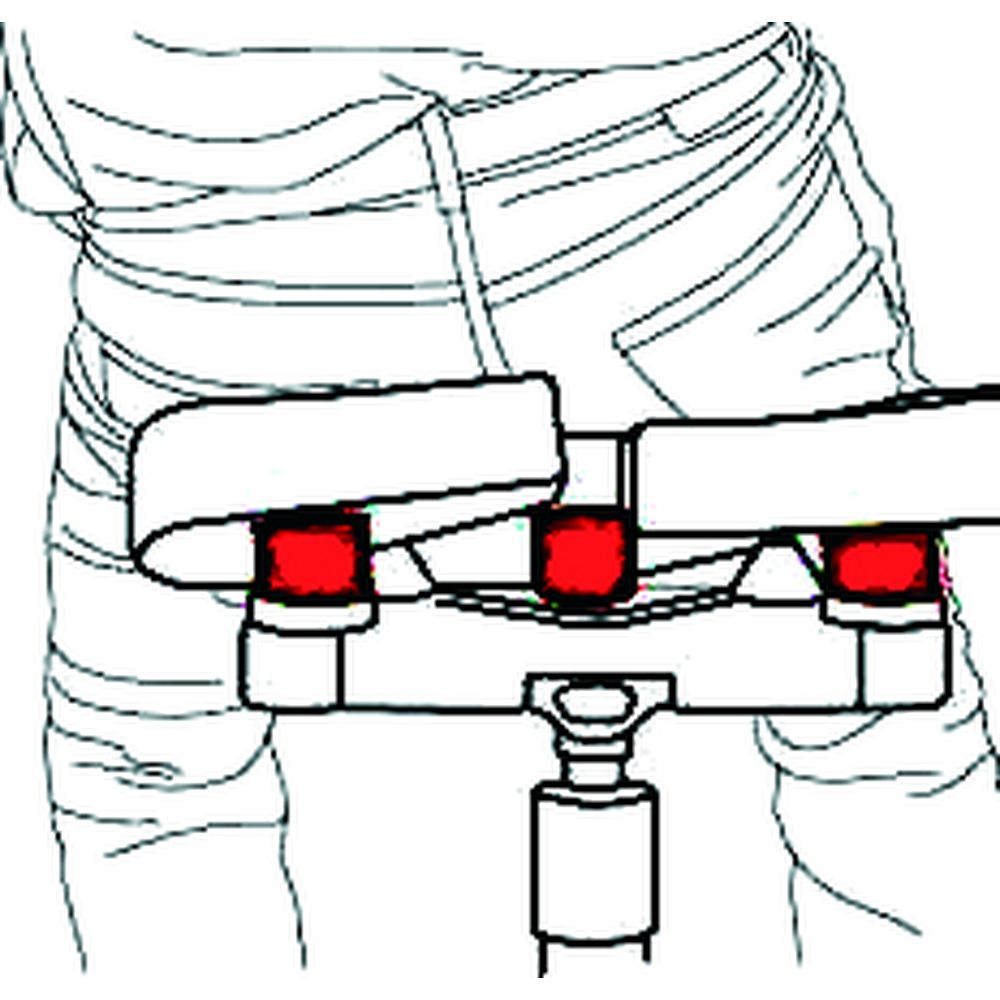 Siège confort, revêtement polyuréthane, sur patins avec repose-pied