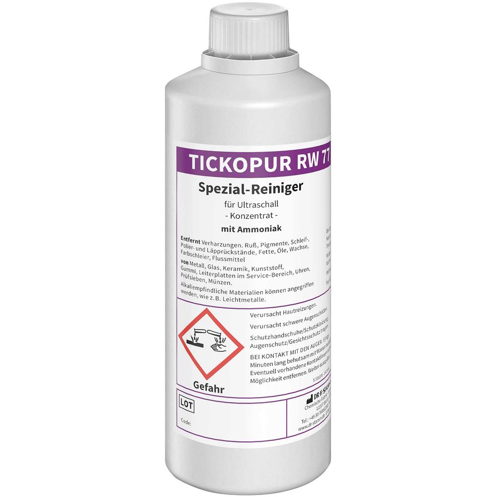 Nettoyant avec ammoniac concentré pour ultrasons RW 77